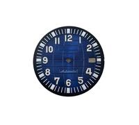 Saharuse 1pc Watch Dial Accessories Green Luminous Diameter 32mm Grenade for NH35 Movement(Black Blue)