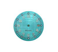 Saharuse 1pc Watch Dial Accessories Green Luminous Diameter 32mm Grenade for NH35 Movement(Blue1)