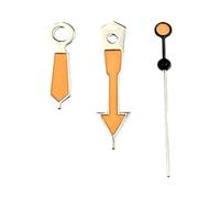 Saharuse 1set Arrow Green Luminous 8.5mm*12mm*12.5mm Watch Hands Accessories for NH35/NH36/4R/7S Movement(A2 Black-Orange)