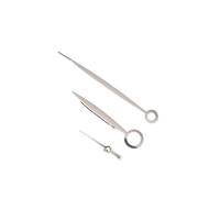 Saharuse 1set Blue/Rose Gold/Silver Curved Watch Hands Replacement Accessory for ETA6497/6498 Or ST3600/ST3620 Series Movement(Silver Hands)