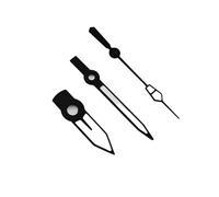 Saharuse 1set C3 Green Super Luminous NH35 Hands Watches Needles Suitable for NH34 NH36 NH38 NH70 NH72 Movement Pointers Parts(NO.11 Silver Red)