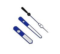 Saharuse 1set Green Luminous NH35 Red Silver Gold Blue Orange Watches Needles for NH34 NH36 Movement Pointers Diving Hands(NO.1 Silver)
