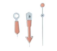 Saharuse 1set Green Luminous Watch Hands Accessories for NH35/NH36/4R/7S Movement(White-Gray)