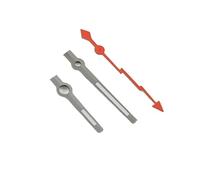 Saharuse 1set Gun Hands Red Silver Gold Blue Watches Pointer for NH35 NH36 NH38 NH70 Movement Needles Lightning Second Green Luminous(NO.1 Silver)