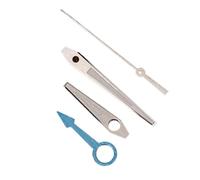 Saharuse 1set NH34 Watch Hands Four Silver Blue Pointer Curved Seconds Green Luminous Accessories for Movement