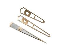 Saharuse 1set NH35 Hands Silver/Gold/Rose Gold Green Luminous Receiving Watch Accessories for NH35A/NH36/4R/7S Movement(Rosegold)