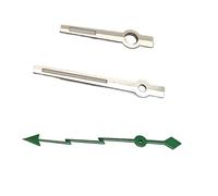 Saharuse 1set NH35 Silver Watch Needle Lightning Seconds Hand for NH35/NH36/4R/7S Movement Date Accessories with Green Luminous(Light Blue)