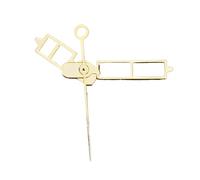 Saharuse 1set NH35 Watch Hands Square Hollow Pointer Non Luminous Needle Mechanical Replacement Parts for NH35/NH36/4R/7S Movement(Silvery)