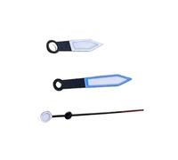 Saharuse 1set NH35 Watch Hands White Red/Blue Pointer Green Luminous Repair Replacement Tool for NH36 Movement(Blue)