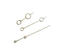 Saharuse 1set Skeleton Watch Hands Circular Hand for NH35/NH36/4R/7S Movements Gold Rose Silver Blue Non-Luminous(Gold)