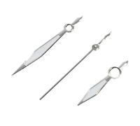 Saharuse 1set Watch Hands 12.5mm*12mm*8.5mm Green Luminous Silver Black Red for NH35/NH36 /4R/ 7S Movement Watches Accessories(Black)