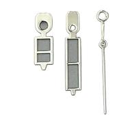 Saharuse 1set Watch Hands Accessories for NH35/NH36/4R/7S Movement Needle Silver Gold Rose(Silver)