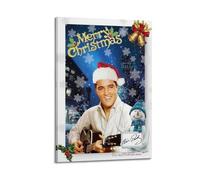 SAHDU I REWNRN Elvis Presley Elvis' Christmas Album Posters Aesthetic Wall Art Decorative Painting Poster Decor Vintage Canvas for Living Room Bed Room 08x12inch(20x30cm) Frame-style