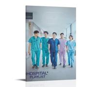 SAHDU I REWNRN Hospital Playlist TV Series 2 Posters Aesthetic Wall Art Decorative Painting Poster Decor Vintage Canvas for Living Room Bed Room 16x24inch(40x60cm) Frame-style