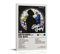 SAHDU I REWNRN Rod Wave Poster Ghetto Gospel Album Posters Aesthetic Wall Art Decorative Painting Poster Decor Vintage Canvas for Living Room Bed Room 24x36inch(60x90cm) Frame-style