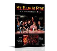 SAHDU I REWNRN St. Elmo's Fire Posters Aesthetic Wall Art Decorative Painting Poster Decor Vintage Canvas for Living Room Bed Room 08x12inch(20x30cm) Frame-style