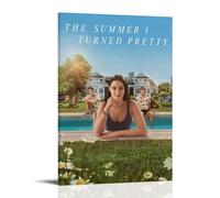 SAHDU I REWNRN The Summer I Turned Pretty 2 Posters Aesthetic Wall Art Decorative Painting Poster Decor Vintage Canvas for Living Room Bed Room 08x12inch(20x30cm) Frame-style