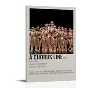 SAHEAWEBWBAE A Chorus Line Posters Aesthetic Wall Art Canvas Vintage Poster Decorative Painting Living Room Bed Room Decor12x18inch(30x45cm) Frame-style