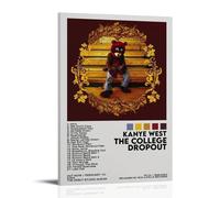 SAHEAWEBWBAE The College Dropout Posters Aesthetic Wall Art Canvas Vintage Poster Decorative Painting Living Room Bed Room Decor 08x12inch(20x30cm) Frame-style