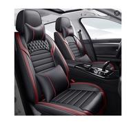 SAHFEE Car Seat Covers Universal Set for Chrysler Grand Voager Chrysler Grand Voager Phev 300C 200C Sebring 200 City and Country Car Accessories, Black/Red Deluxe