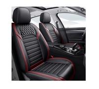 SAHFEE Car Seat Covers Universal Set for Chrysler Grand Voager Chrysler Grand Voager Phev 300C 200C Sebring 200 City and Country Car Accessories, Black/Red