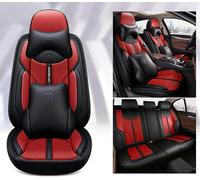 SAHFEE Car Seat Covers Universal Set for Skoda Kamiq Karoq Kodiaq Octavia Rapid Scala Yeti Superb Car Accessories Red Luxury