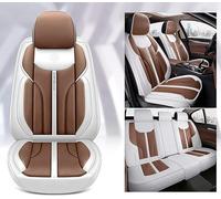 SAHFEE Car Seat Covers Universal Set for Toyota Auris Avensis Aygo Camry 40 50 Chr CH Corolla Verso Desde 2018 2017 2016 2015 Car Accessories, Brown