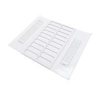 Sahgsa 20 Place Cardboard Foldable Microscope Slide Tray - 8x2.5cm Slot Size Storage Organizer for Lab, School Science & Microscopy Workstations