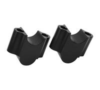 Sahgsa 22mm Handlebar Riser Clamp Durable 30mm Lifting Height Replacement for Dirt Bikes and ATVs for Comfortable Riding Aluminum Alloy (Black)
