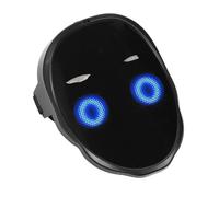 Sahgsa 46 x 58 LED Illuminated Face Cover, BT Mobile App, Programmable Gesture Detection, Luminous Face Cover for Cosplay, Festival, Party