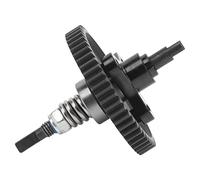 Sahgsa 54T Spur Gear Complete Slipper Clutch Aluminum Steel Differential Slipper Clutch Assembly for Slash 1/10 RC Cars (Black)