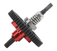 Sahgsa 54T Spur Gear Complete Slipper Clutch Aluminum Steel Differential Slipper Clutch Assembly for Slash 1/10 RC Cars (Red)