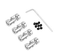 Sahgsa Accurate Universal Joint Durable Metal Connector for Model Cars, Ships, Robots for DIY Control 4Pcs 23mm OD 11mm (Inner Diameter 4 * 5mm)