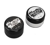 Sahgsa Black and White Highly Pigmented Halloween Face Body Paint Kit for Themed Parties - 2 Pieces