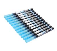 Sahgsa Blue Metallic Shimmer Marker Pens Smooth Ink Flows for Model Coloring Crafts 12 Pieces