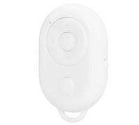Sahgsa BT 4.0 Phone Remote Control, USB Type C Charging Clicker for Selfies, 10M Range, Fast Forward, Side Change, Like Video, for Apps, ABS, 80mAh Battery, 10M Remote Control (White)