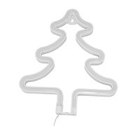 Sahgsa Christmas Tree Neon Sign Bright Green LED Decorative Night Light for Home Desk and Wall Display, 25cm Height