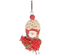 Sahgsa Colorful Parrot Toy Safe Chew Toy for Small and Medium Birds Includes Festive Christmas Elements 22cm