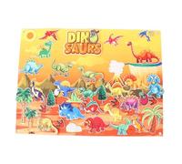 Sahgsa Engaging Dinosaur Felt Board Set, 37 Reusable Pieces for Classification, Storytelling and Early Learning, Portable Wall Hanging Toy for Indoor Use
