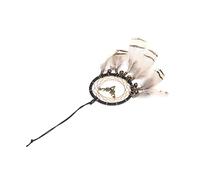 Sahgsa Hand Crafted Premium Dream Catcher for Good Luck Peace Drive Away Nightmares for Home Office, Cotton Chicken Feather Metal Wood Log