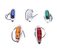 Sahgsa LED Side Marker Light Reliable Enhanced Visibility Indicator Light for Yacht Ship Red Yellow Blue Green White 5 Pcs