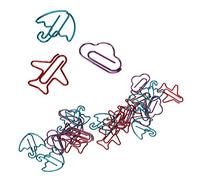 Sahgsa Lovely Shape Fancy Metal Paper Clips Anti Rust Practical for Document Classification Metal
