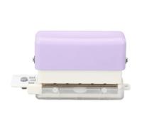 Sahgsa Portable 6 Hole Punch - 2-Sheet Capacity Loose Leaf Paper Puncher for A4, A5, B5 - Ideal Student Tool in Violet