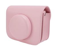Sahgsa PU Camera Case Strong Protection for Outdoor Photography, Removable Top Cover Camera Bag with Adjustable Shoulder Strap for Popoto Cameras (Pink)