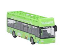 Sahgsa Red Bus | Baby Pull Back Alloy Bus Model Toy | 5.9x2x1.2inch Vehicles City Sightseeing Tour | Open Top | High Simulation Interactive Learning Toy for Kids 3+ (Green)
