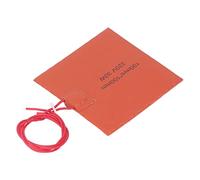 Sahgsa Silicone Heating Pad, Lightweight and Flexible Heating Mat for 3D Printer Accessories, 3.94 x 3.94 Inches, 30 W, 220 V, Maximum 200 °C for Universal Devices