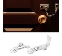 Sahgsa Stainless Steel Durable 90 Degree Right Angle Door Latch for Anti-Theft Room 2.5mm Thick Brushed Surface for Home, Hotel, School (1 Male Latch, 1 Female, 4 Screw)