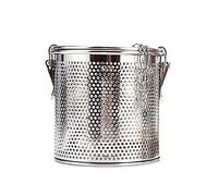 Sahgsa Stainless Steel Spice Strainer Spice Filter Tea Filter Loose Jug Large Tea Strainer with Carry Chain and Hook Kitchen Cooking Accessories Tea Herbs Coffee Spices