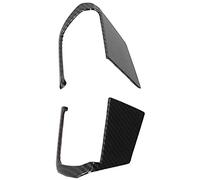 Sahgsa Steering Wheel Trim Decorative Sticker Durable for 3/Axela 2020, Easy Installation, 2pcs Auto Steering Wheel Cover for Car Enthusiasts (carbon fiber gloss black)