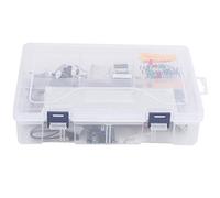 Sahgsa Ultrasonic Starter Kit Breadboard Power Module for 3B+ Beginners Experiment Kit Red Green Blue LED for Electronic Components